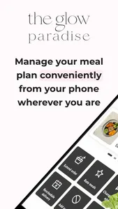 The Glow Paradise - Meal Plans screenshot 0