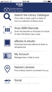 Staffordshire Libraries screenshot 0