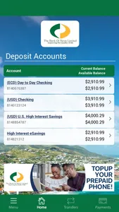 Bank of Nevis Mobibanking screenshot 1