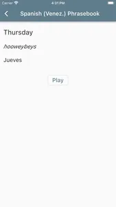 Spanish (Venezuela) Phrasebook screenshot 1