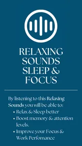 Relaxing Sounds Sleep & Focus screenshot 0