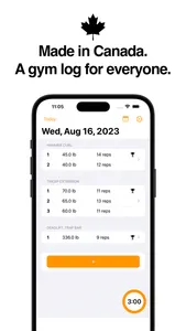 The Gym App­ - Workout Tracker screenshot 0