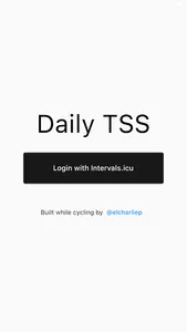 DailyTSS – Training Load screenshot 0