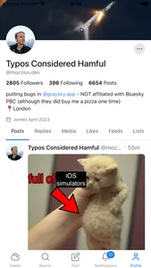 Graysky, a Bluesky client screenshot 2
