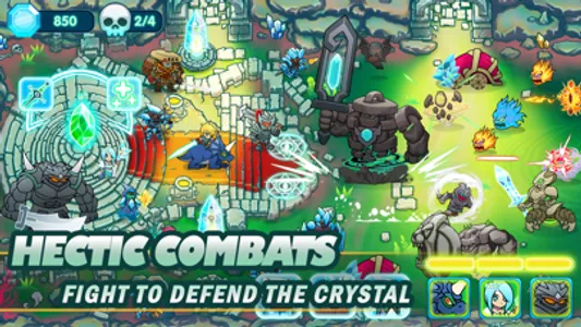 Crystania Wars 2-Tower Defense screenshot 1