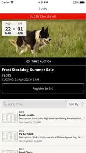 Frost Stockdog Sales screenshot 1