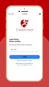 CarryFood Driver screenshot 1