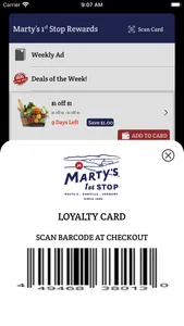 Marty’s 1st Stop Rewards screenshot 1