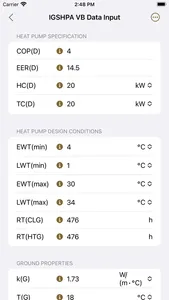 Geothermal Calculator screenshot 1