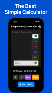 Simple Voice Calculator screenshot 0