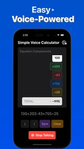 Simple Voice Calculator screenshot 1