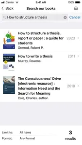 Cranfield University Libraries screenshot 2