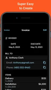 Invoice Maker - PDF Generator screenshot 1