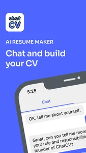 ChatCV - AI Resume Builder screenshot 0