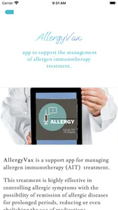 AllergyVax screenshot 1