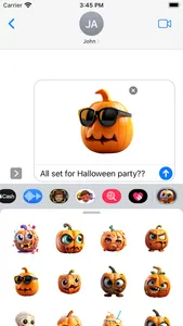 Jack-O-Lantern Sticker Pack screenshot 1