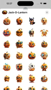 Jack-O-Lantern Sticker Pack screenshot 2