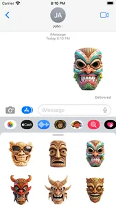 Tiki Masks Stickers screenshot 0