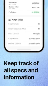 Lume Watch Collection Tracker screenshot 2