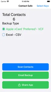 Contact Safe : Secure Backup screenshot 2