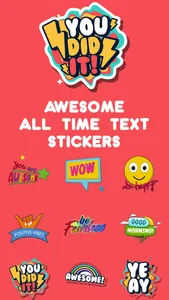 Awesome All Time Text Stickers screenshot 0