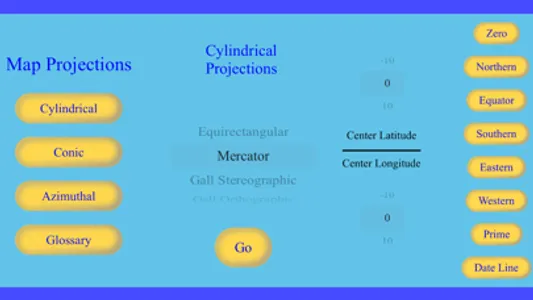 MapProjectionDemonstration screenshot 0