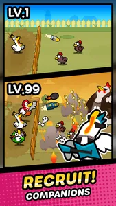 Duck vs Chicken Merge Defence screenshot 1