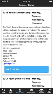 Premier Cheer NW screenshot 2