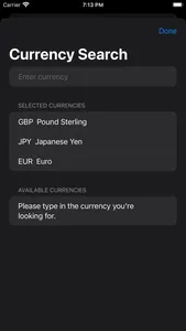 Simple Currency Tracker screenshot 2