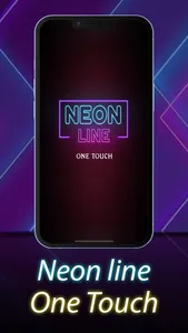 Neon Line Game: One Touch screenshot 0