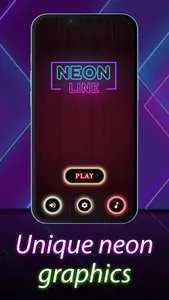 Neon Line Game: One Touch screenshot 1