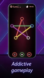 Neon Line Game: One Touch screenshot 2