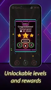 Neon Line Game: One Touch screenshot 3