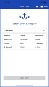 Jeu de Quiz Biblique Français screenshot 0