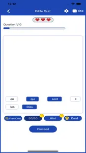 Jeu de Quiz Biblique Français screenshot 1