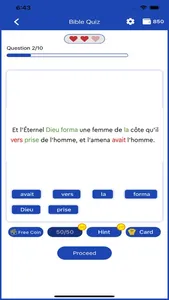 Jeu de Quiz Biblique Français screenshot 2