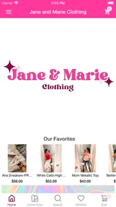 Jane and Marie Clothing screenshot 0