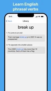 Phrasal Verbs English Pro screenshot 0