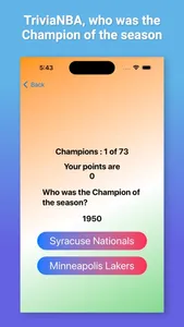 Best basketball league trivia screenshot 7