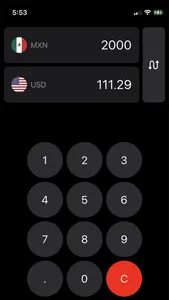 Pesos to Dollars Conversion screenshot 1