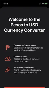 Pesos to Dollars Conversion screenshot 2