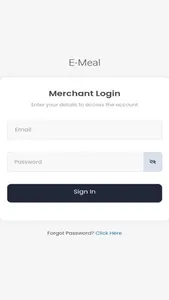 E-Meal Merchant screenshot 1