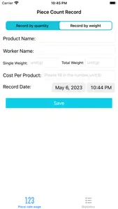 PieceworkAssistant screenshot 2