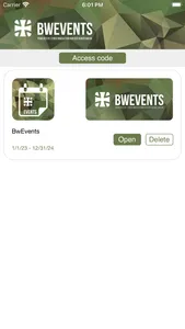 BwEvents screenshot 1