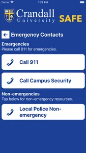 CU SAFE - Crandall University screenshot 1