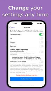 Carb Pilot screenshot 5