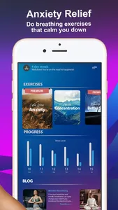 Guided Breathing Exercises App screenshot 1