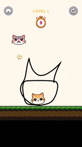 Oh No Cat: Drawing Puzzle Game screenshot 0