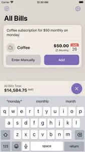 Billpad - Bill Logger screenshot 2