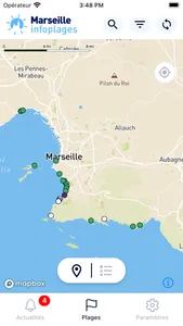 Marseille infoplages screenshot 0